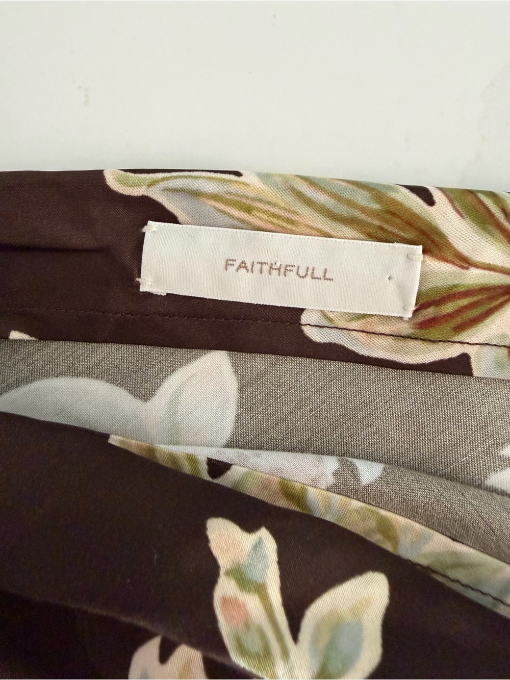 Faithfull the Brand Yolaine Midi Dress in Jardin Floral Chocolate Sz 4 - Picture 5 of 11